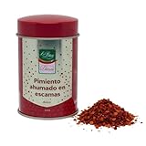 Escamas de Pimientos Dulces de la Vera El Rey de la Vera – Pimiento Seco Ahumado en Escamas, Sabor Dulce y Ahumado, Textura Crujiente, Denominación de Origen Pimentón de la Vera - 30g