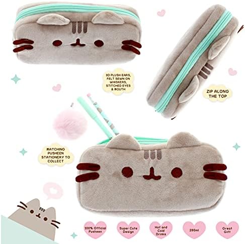 Pusheen Plush Pencil Case | School Bag| Pen Holder | Stationary Supplies | School Supplies | Desk Organizer | Gifts for Girls and Boys