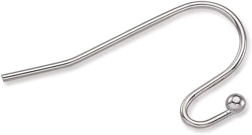 Miniatura 2 de Adabele SEF206 - 400 ganchos de acero inoxidable quirúrgico de grado 316 hipoalergénico de 0.028 in, calibre 21, 0.028 pulgadas, para aretes y