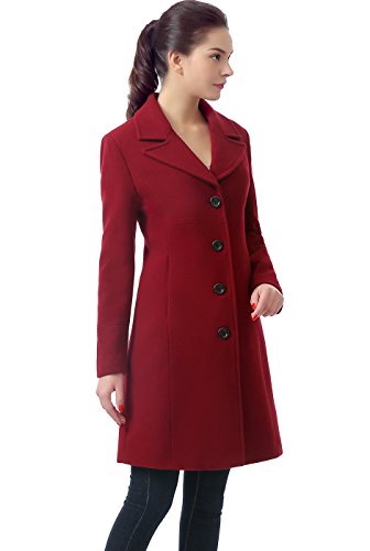 Bgsd Women Joan Wool Walking Coat Wine Medium #TOP28
