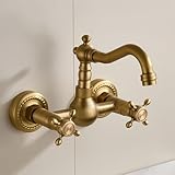 Le débit d'eau de la sortie d'eau Mitigeur Mural Lavabo Vintage est mélangé à l'air, avec des bulles riches, et l'eau est douce et n'éclabousse pas. L'appréciation et la performance pratique sont intégrées.