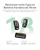 Hollyland LARK A1 Duo - Mini microfono wireless per iPhone 15/16 e Android (2 TX + RX USB-C + custodia di ricarica), microfono magnetico per YouTube, TikTok, podcast, interviste (Nero)