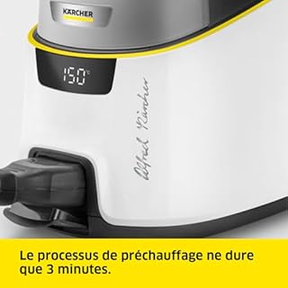 Kärcher Nettoyeur Vapeur SC 5 Deluxe Signature Line, Fonction VapoHydro, Pression Vapeur: 4bar, Temps de Chauffe: 3min, Surface Nettoyable: 130m², Réservoir: 1,3l, Accessoires, Set Nettoyage de Sol