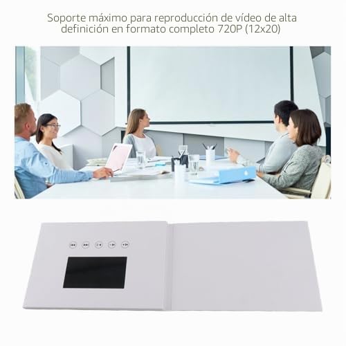 Tarjeta de Felicitación de Video Folleto de Video Tarjeta de Felicitación Electrónica con Pantalla LCD para Regalo de Cumpleaños Día del Padre Día de la Madre C-HRistmas (4,3 Pulgadas)