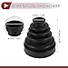 HEROFFIX 1 Set CV Joint Boot Kit for Toyota 4Runner 2003-2009 for Lexus GX470 2003-2009 Inner Constant Velocity Joint Boot W/Clamps No.443760040 Black Rubber