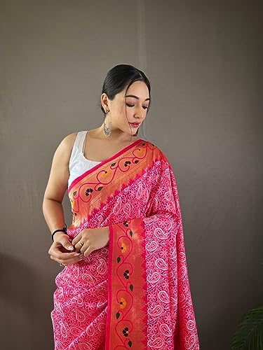 SGF11 pink kanjivaram silk saree – image 4