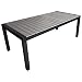Produktbild XXL Terrassentisch Ausziehtisch Gartentisch Esstisch - 3 verschiedene Längen, ausziehbar, 224/284/344x100cm, Aluminium, Polywood, Schwarz/Grau, bis 12 Personen / Gartenmöbel Terrassenmöbel