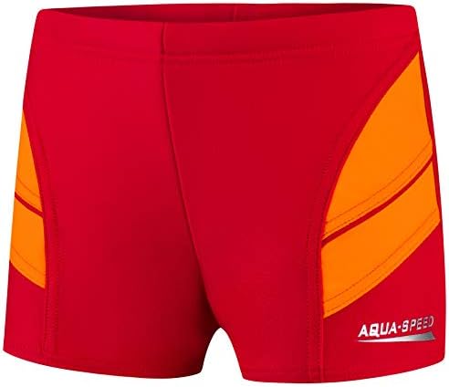 Aqua Speed boys swim trunks | Swimming trunks | 104-152 cm | Modern | Perfect Fit | UV protection | Chlorine resistant | Drawstring