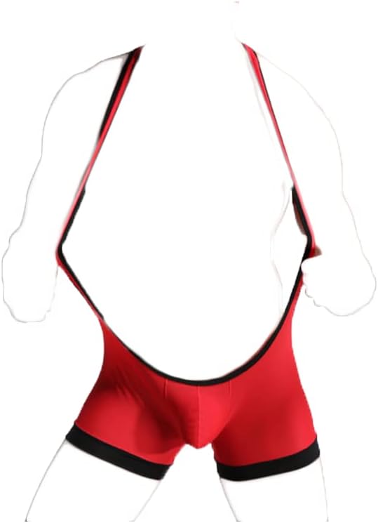 Men's Athletic Supporters Bodysuit Lightweight One Piece Wrestling Singlet Men Mesh Short Jumpsuit