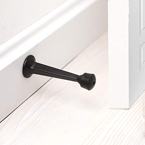 Home Master Hardware Solid Heavy Duty Door Stops Door Stoppers 3" Oil Rubbed Bronze W/Rubber Tip 12 Pack #TOP7