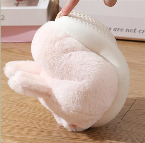 Women's cute frog, rabbit, tiger adult shoes Funny gift Plush cartoon indoor and outdoor Soft and comfortable winter home memory foam sole4