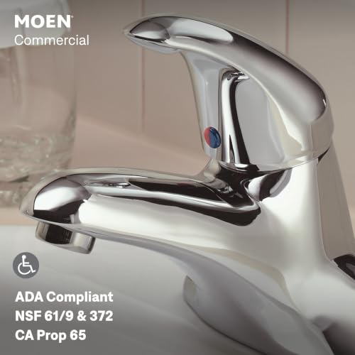 Moen 8414 Commercial M-Dura 4-Inch Centerset Bathroom Faucet with Drain 2.2 gpm, Chrome - image 3