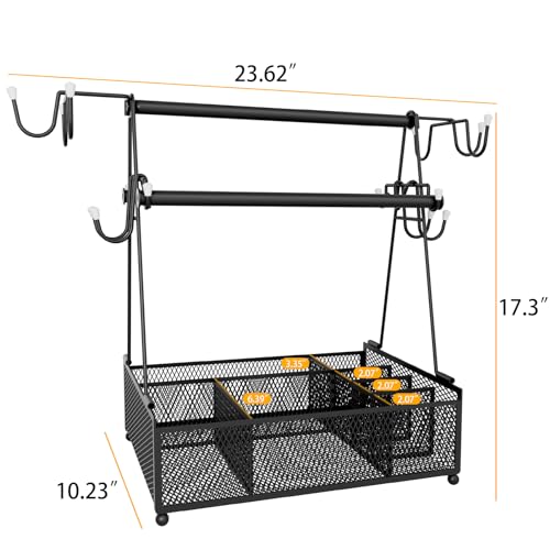 Inhomfu Grill Caddy, Picnic Caddy And Grill Utensil Caddy For Camping, Bbq Caddy For Outdoor Grill, Grill Accessories Condiment Caddy Storage Organizer For Kitchen thumb #1