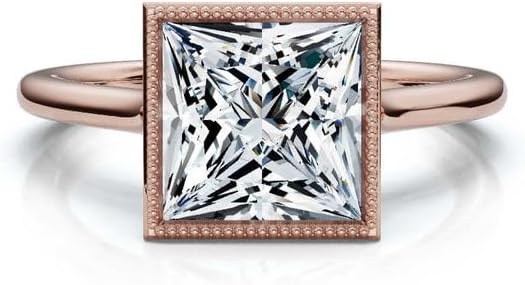 1ct-5ct Moissanite Engagement Ring For Women Solitaire Engagement Ring in 10K/14K/18K White gold And 925 Sterling Silver Wedding & Proposal Jewelry