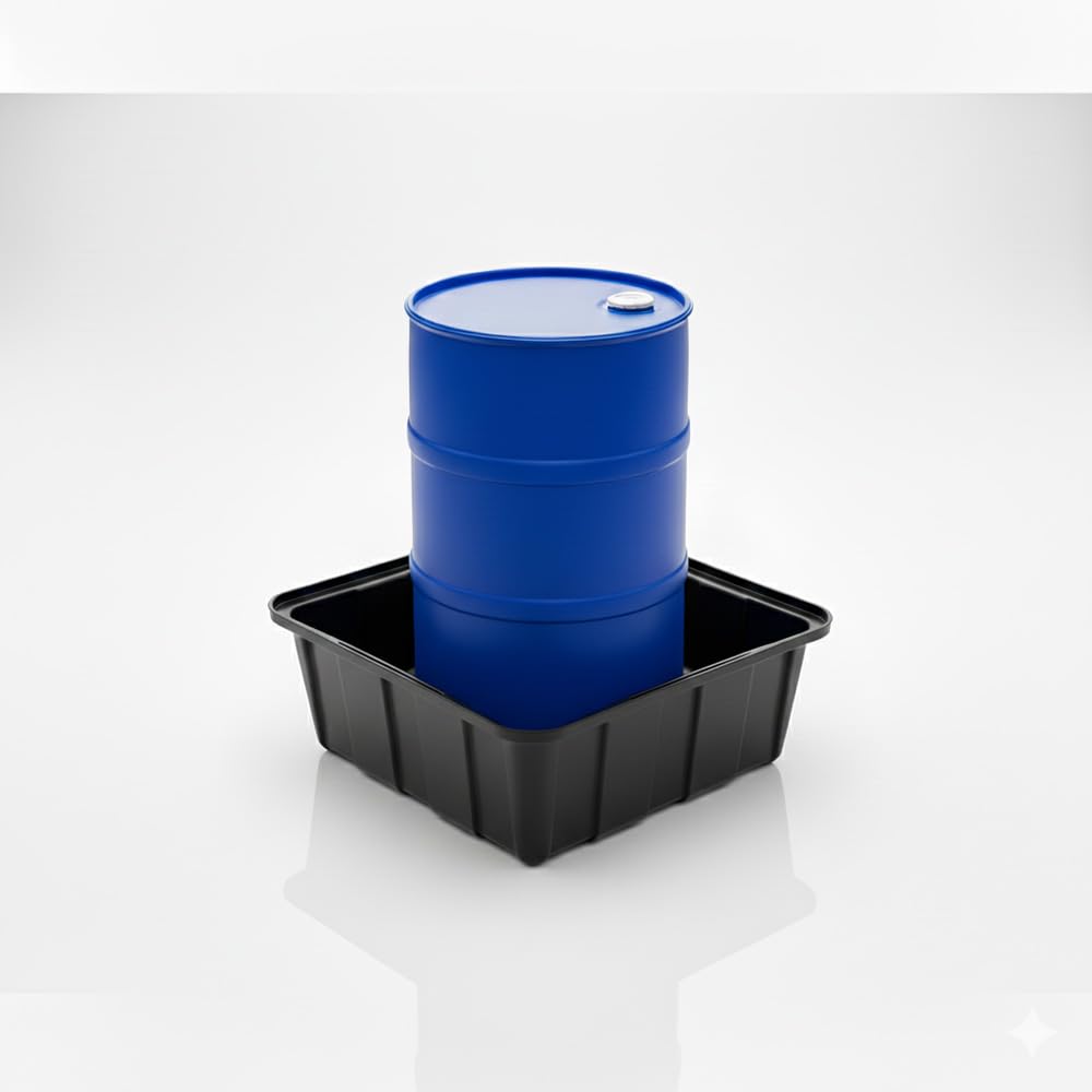 BAC DE RETENTION POUR PRODUITS DANGEREUX 80L NOIR