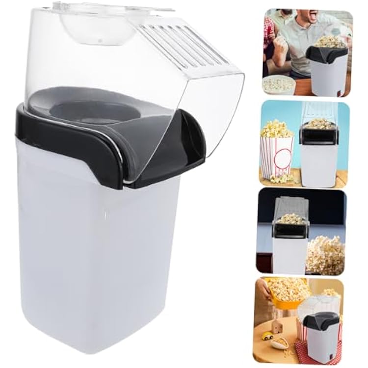 Small Popcorn Machine for Home Use Electric Hot Maker Heat Resistant Compact Popcorn Popper Crispy Corn Kernel Popping Family Gathering Snack Appliance
