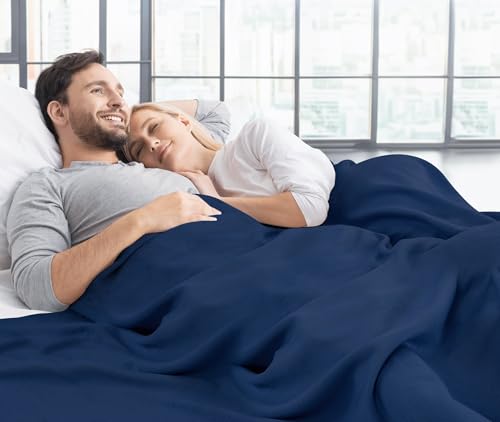 Utopia Bedding Manta de Punto Suave Jersey Azul Marino Queen (90x90 Pulgadas) miniatura 3