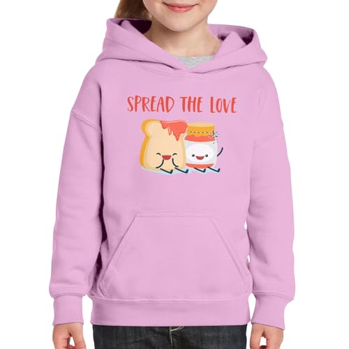 Sweat à Capuche Enfant Spread The Love en Coton Premium