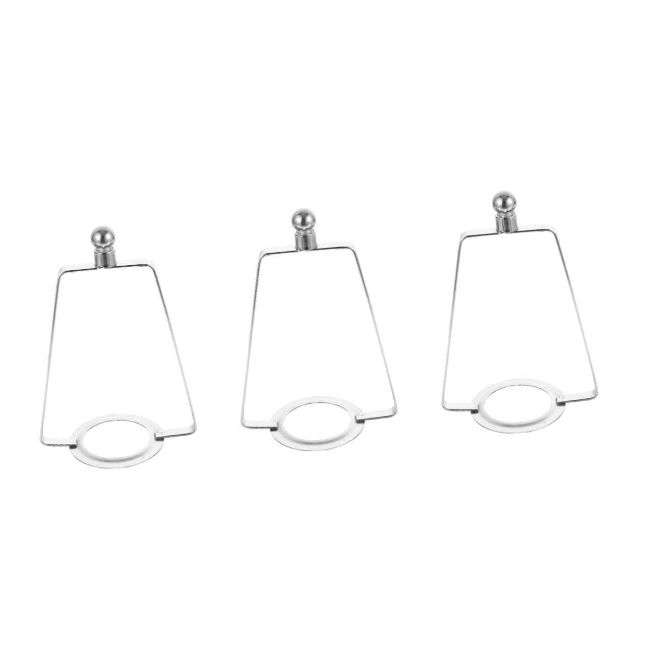 VILLCASE 3 Sets Metal Lampshade Bracket Lampshade Frame for Table Lamp Harp Holder Kit Lighting Accessories for DIY