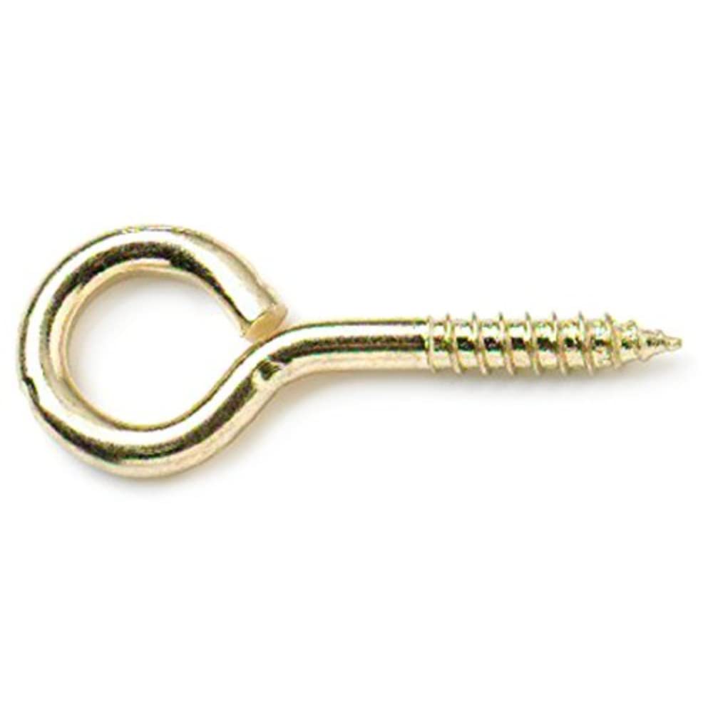 Merriway Brass Bh03575 (3 Pcs) Eb 65Mm (2.5/8 Inch) Steel Screw-In Eye Plated - Pack Of 3 Pieces
