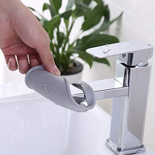 Vivona Sale 1PC Home Supplies Kitchen Bathroom Accessorie Toddler Rubber Silicone Faucet Extender Water Reach Faucet Kids Hand Washing - (Color: Beige)