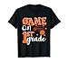 Funny Back to School Game On 1st Grade Basketball T-Shirt