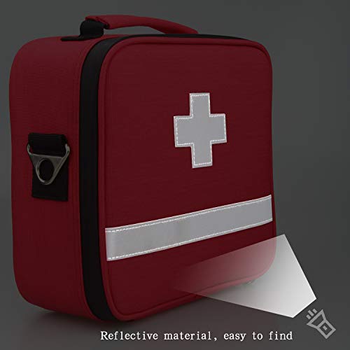 Monstina First Aid Case Professional Wateproof Premiunm Nylon First Aid Bag, Emergency Equipment Kits Gift Choice For Family,Home, Outdoors,Hiking&Camping,Car, Workplace, Office #TOP7