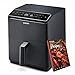COSORI Friteuse sans Huile intelligente 6,4L XXXL avec 100+ Recettes, Air Fryer 1700W, Friteuse à Air Chaud avec 12 Programmes, et aussi Faites Cuire, Frire, Rôtir et Griller, Noir, CAF-P583S