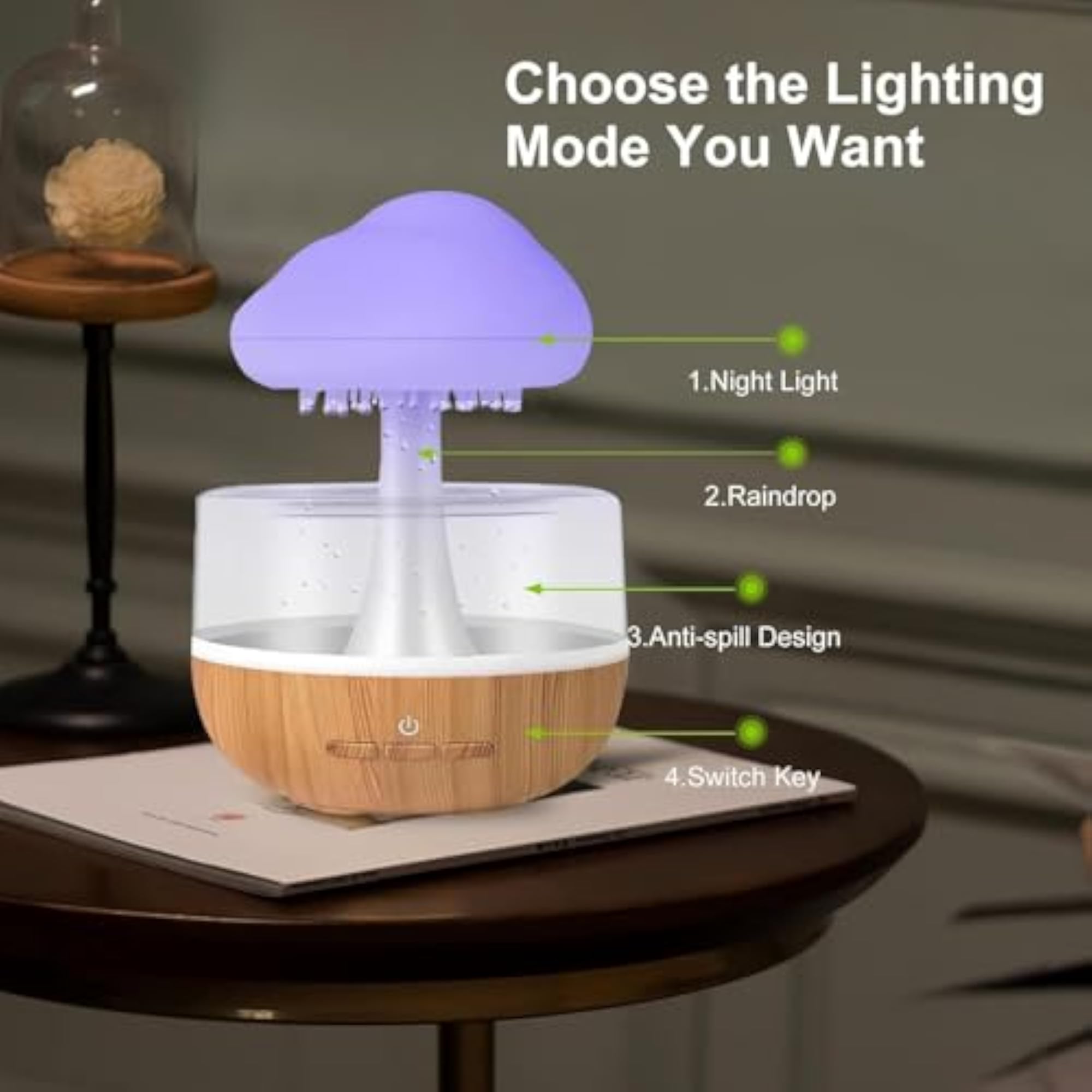 Risello Cloud Rain Humidifier Water Drip Diffuser