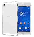 TUDIA LITE TPU Bumper Protective Case for Sony Xperia Z3 (Not Compatible with Verizon Xperia Z3v) (Frosted Clear)