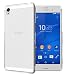 TUDIA LITE TPU Bumper Protective Case for Sony Xperia Z3 (Not Compatible with Verizon Xperia Z3v) (Frosted Clear)