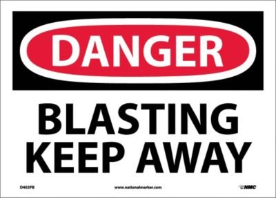 NMC D402PB OSHA Sign, Legend 