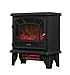 Duraflame DFI-550-22 Freestanding Infrared Quartz Fireplace Stove with Remote Control 1500W, Black