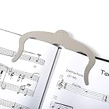 Music Book Clip,Page Holder - Sheet Music Holders,Cookbook Clip (Color: Black)