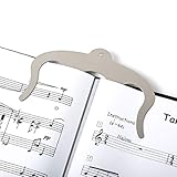 Music Book Clip,Page Holder - Silver Sheet Music Holders,Cookbook Clip