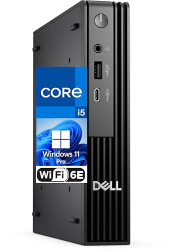 Dell Pro �}�C�N���R���s���[�^�[�AIntel Core i5-14500 (Beats i7-11700t)�A8GB RAM�A512GB NVMe SSD�AUSB Type-C�A����AX WiFi�ABT�A�f�B�X�v���C�|�[�g�AHDMI�AWindows