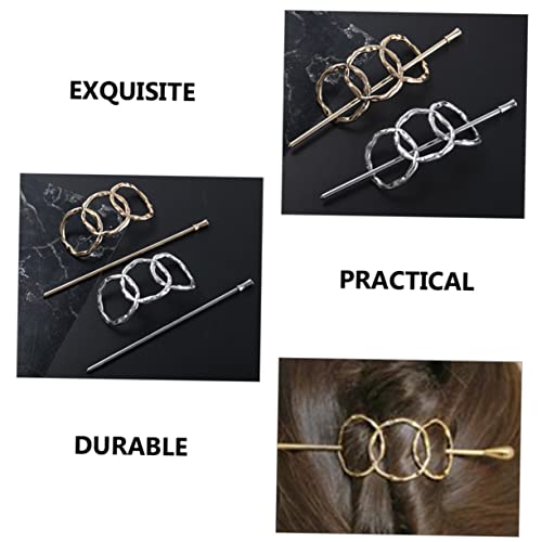 Broches pour cheveux raffinées au design rétro et détails ciselés - 4