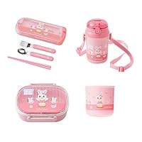 【本日限定出品】未使用　ミキハウス　うさこ　ランチグッズ　給食　ピンク Amazon.co.jp: ミキハウス mikihouse プッチー＆うさこ ランチセット