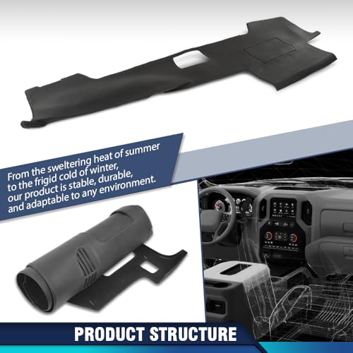 PIT66 TPE Dash Bezel Cover, Compatible with Toyota 4Runner 2003 2004 2005 2006 2007 2008 2009 Black Dashboard Instrument Panel by PIT66 - Image 9