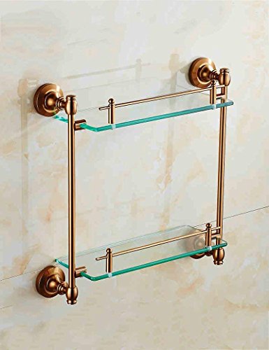 Toallero de baño con soporte de maquillaje para pared 2