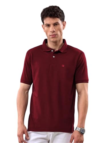 Image of Lux Nitro Mens's Cotton Polo T-Shirt | Half Sleeve Round Neck T-Shirt for Man | Solid Regular Fit