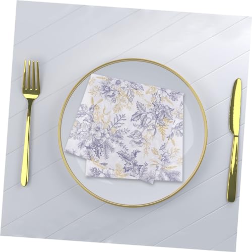 Serviettes de table fleuries pour tea parties et fêtes
