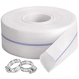 ZY-hosetube Pool Backwash Hose 3” × 100 ft Fiber Reinforced Discharge Hose General Purpose Flexible Lightweight Lay Flat Pump Drain Pipe Hose for Water Transfer (3in-100ft, Anti-abrasion)