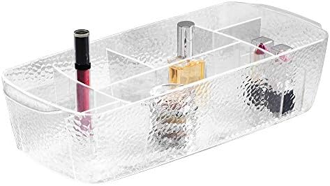 iDesign Large Rain Divided Cosmetic Bin