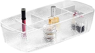 iDesign Large Rain Divided Cosmetic Bin