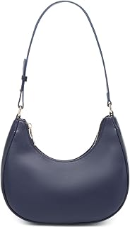 Crescent Shoulder Bags for Women Cute Hobo Tote Handbag Under the Arm Purses Mini Clutch Purse with Zipper Closure