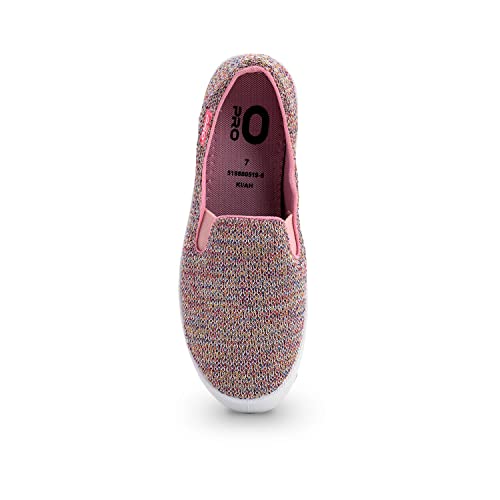 Image of Pro by Khadim's Textile Pink Slip-On Casual Shoe for Women