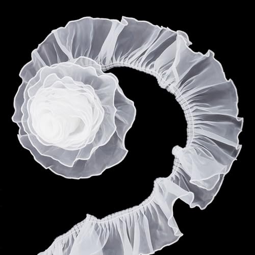 Garnitures en dentelle et mousseline à volants de haute qualité - 2