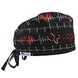 GUOER Women's and Men's Scrub Cap Working Hat One Size Multiple Color (Color45B)