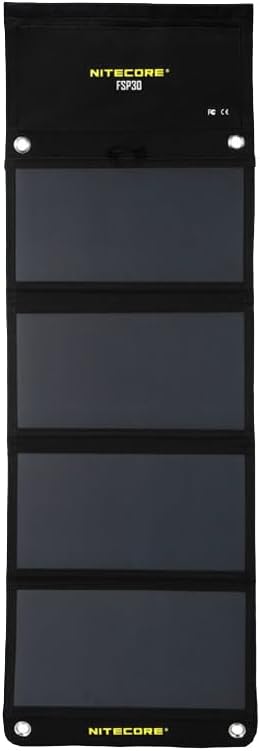 NITECORE FSP30 30W Portable Foldable Solar Charger, fully unfolded